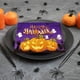 thumbnail image 1 of Paquete de 20 pañuelos desechables de papel de comida desechables con aspecto de calabaza morada, tema de Halloween, suaves y agradables para la piel., 1 of 6