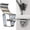 As shown, variant on Yunuuuoa 2Pcs No Drill Side Clip Hook Stainless Steel Vinyl Siding Hook Outdoor Camera Wall Mount Hanger Reusable Screwless Hook for String Lights Wreath Decor