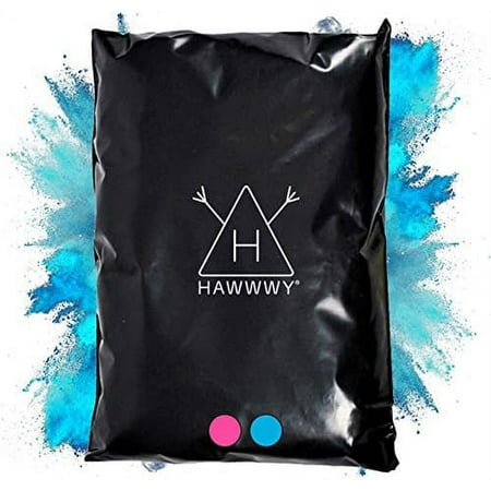 Hawwwy Colorful Powder for Holi Festival, Gender Reveal Powder Burnout Baby Boy Announcement Colored Tannerite Surprise Game for Holi Festival, Motorcycle Exhaust Car Tires Truck(2-2lb bags)