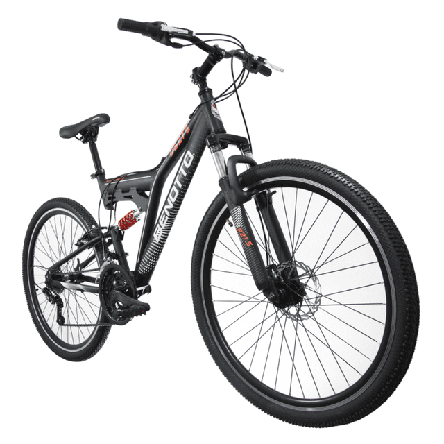 Bicicleta BENOTTO MTB DS275 R27.5 21V Aluminio Doble Suspensión Negro