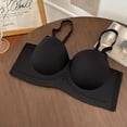 thumbnail image 2 of ATOYSOY Everyday Bra Daily Solid Color Breathable Push Up Underwear Seamless Workout Girls Teens Smoothing Comfy Bra Black, 2 of 4