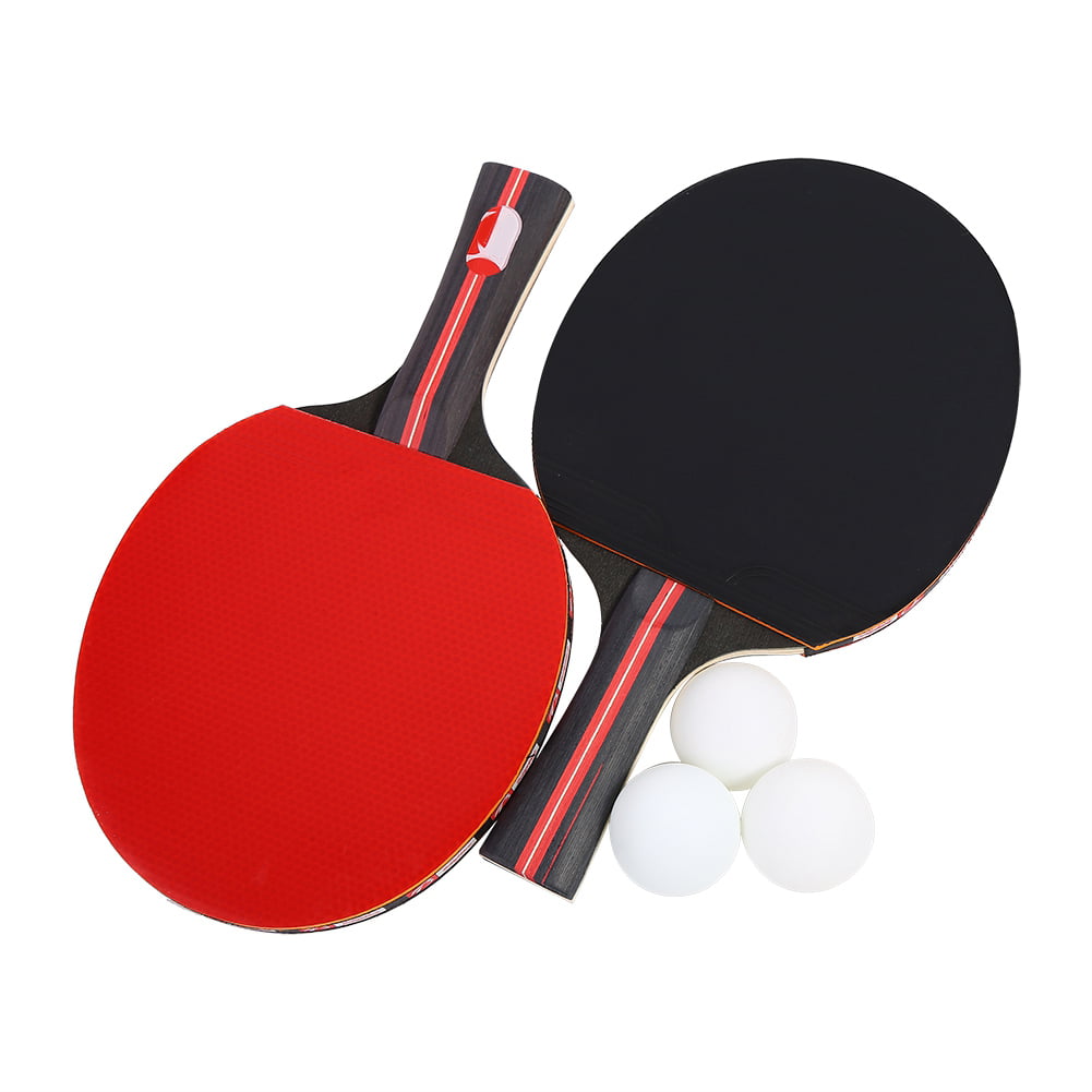 BOLIPRINCE Ping Pong Paddle Set mit drei Bällen 