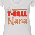 thumbnail image 4 of Inktastic T-ball Nana Women's V-Neck T-Shirt, 4 of 5