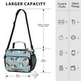 thumbnail image 3 of ALAZA Cute Beagle Dogs Lunch Box Insulated Cooler Bag Reusable Tote Bags Shoulder Strap, 3 of 7