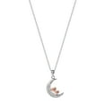 thumbnail image 3 of Believe by Brilliance, Women's Brass Pink Gold Plated Cubic Zirconia Pendant, 18" +2", 3 of 9