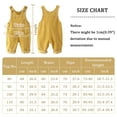 thumbnail image 5 of Baby Boys Girls Bib Overalls Toddler Button Shouler Straps Loose Suspender Pants with Pockets Kids Cute Sleeveless Bodysuit Jumpsuit Outfit Clothes Yellow 4-5T, 5 of 5