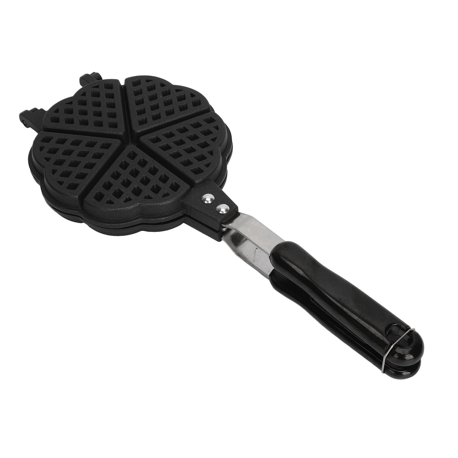 YAHHU 5.9in Portable Mini Waffle & Sandwich Maker – Aluminum Alloy, Non‑Stick, Easy‑Clean, Multi‑Functional Cooking Pan