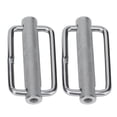 thumbnail image 1 of Adjustable Slide Buckle, 2Pcs Slide Buckle Knurled Roller Strap Adjuster 316 Stainless Steel Hardware Set Kit For Buckle Belt Nylon, Fasteners, 1 of 8