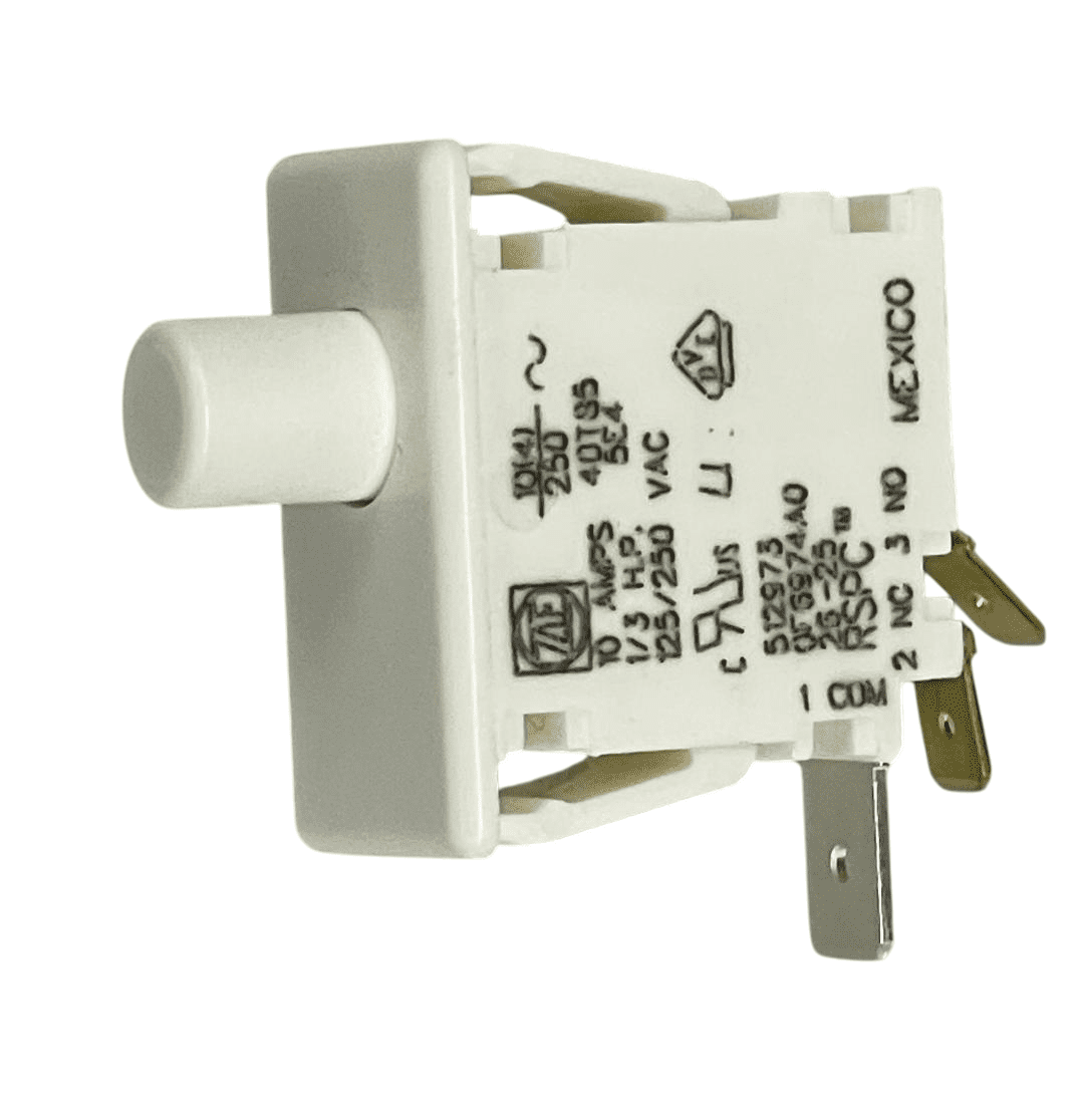 Washer/Dryer Push Button Switch fits Speed Queen, Maytag W10169313 512973 16806