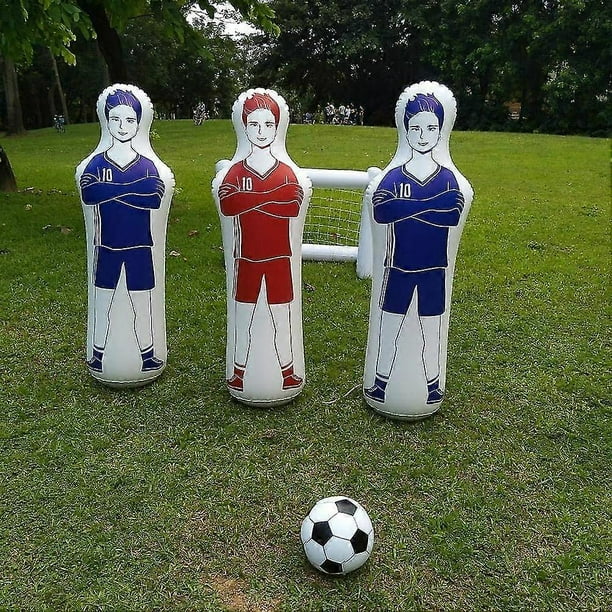 Portería inflable de entrenamiento de fútbol de 160 cm, soporte para portero, maniquí de aire para defensa