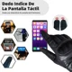 thumbnail image 4 of Guantes De Cuero Para Moto Pantalla Táctil Guantes, Negro, 4 of 8