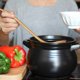 thumbnail image 3 of 2L Ceramic Casserole with Lid, Antique Style Black High-Temperature Stone Pot, Round Soup Pot for Stews & Soups, Microwave & Oven Safe, 3 of 5