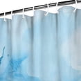 thumbnail image 3 of Blue Marble Pattern Shower Curtain 84"x72" ,Bathroom Decorative Shower Curtains Set with 12 Hooks,Modern Waterproof Washable Shower Curtain, 3 of 6