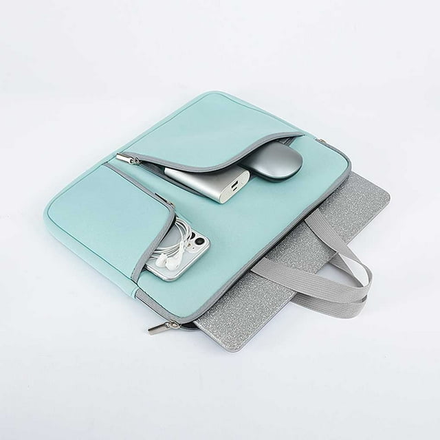 pitrice Ordinateur Portable Manchon Étanche Ordinateur Cas Poche Poche Porte Poche Protecteur Compartiments Réutilisables Stockage d'Affaires Noir 13 Pouces