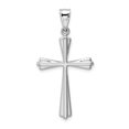 thumbnail image 1 of 14k White Gold Polished Cross Pendant, 1 of 3