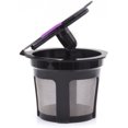 thumbnail image 4 of Paquete de 6 filtros reutilizables y recargables compatibles con café para facilitar el uso con filtro de malla de acero inoxidable ecológico (negro), 4 of 5