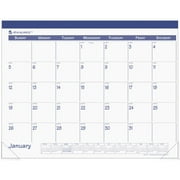 AT-A-GLANCE Recycled Fashion Desk Pad, Blue, 22" x 17", 2013