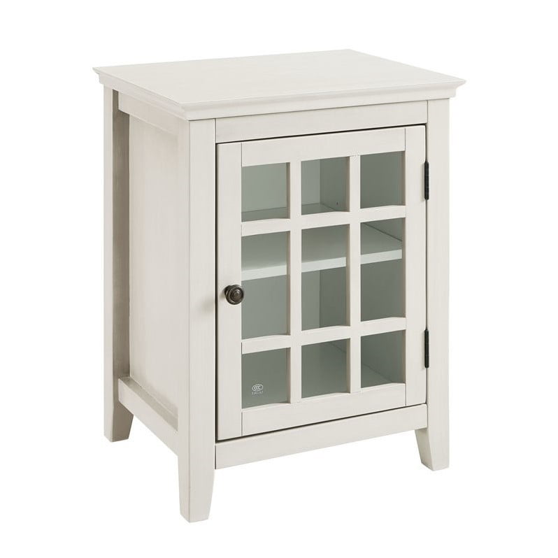 Riverbay Furniture 20" Curio Cabinet in White 