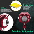 thumbnail image 3 of Paquete de 2 focos para motocicleta de 60 W, luces de conducción LED para motocicleta, far Carevas Faros de motocicleta, 3 of 7