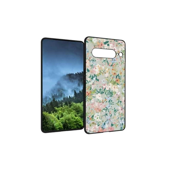 Compatible with Google Pixel 7 Pro Phone Case, Floral 116 Case Men Women, Flexible Silicone Shockproof Case for Google Pixel 7 Pro