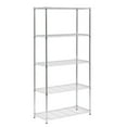 thumbnail image 3 of Honey-Can-Do SHF-01913 5-Tier Adjustable Shelving System, 16-Inch by 36-Inch by 72-Inch, Chrome, 3 of 4