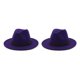 thumbnail image 4 of Qarigey Sombrero con hebilla de cinturón Otoño Invierno moda sólido ala ancha gorras cálido lana vaquero al aire libre boda iglesia Type2 NO2, 4 of 6