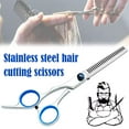 thumbnail image 6 of (A)$6-inch stainless steel barber scissors set hairdressing scissors beauty supplies flat scissors tooth scissors mid-range scissors, 6 of 8