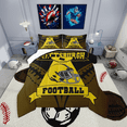 thumbnail image 1 of Erosebridal Ensemble de Literie de Rugby Très Grand pour Garçons, Ensemble de Literie de Sport Géométrique Très Grand avec Couette, Décoration de Jeu de Soccer, Réversible, Léger, 3 Pcs, 1 of 7