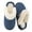 Dark Blue, variant on Ecetana Warm Knit House Slippers for Women Comfy Lined Slippers with Memory Foam