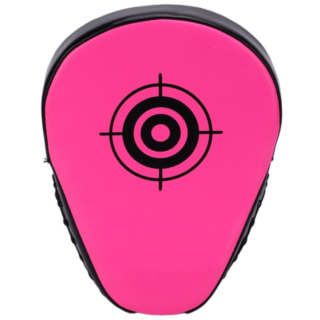 Almohadillas de boxeo para kickboxing, patadas y puñetazos, herramienta de entrenamiento para muay thai, color rosa fluorescente.