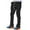Black, variant on TBWNWG Mens Sports Casual Four Season Long Flared Trousers Slim Fit Tie Elastic Waist Solid Color Trousers,Size XL