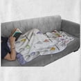 thumbnail image 6 of Educational Soft Flannel Fleece Throw Blanket, Learning the 3D Shapes Different Geometric Teaching School Themed, Cozy Plush for Indoor and Outdoor Use, 60" x 80", Multicolor, by Ambesonne, 6 of 6