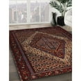 thumbnail image 3 of Ahgly Company Machine Washable Indoor Square Traditional Sepia Brown Area Rugs, 4' Square, 3 of 7