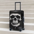 thumbnail image 5 of Yiaed Black White Hat Skull Print Travel Luggage Cover Suitcase Protector Fits 18-32 Inch Luggage Wheel Covers Patterned Elastic Luggage Anti-scratch（No luggage）-Small, 5 of 5