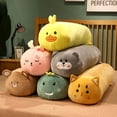 thumbnail image 2 of Peluches de animales de dibujos animados para niños, juguetes de peluche de 65-120CM, dinosaurio, conejo, pingüino, gato, almohada suave para dormir, muñecas, regalo de cumpleaños, 2 of 5