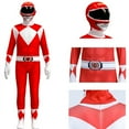 thumbnail image 5 of Power Rangers Costumes de Cosplay pour Enfants Combinaison Déguisement costume de Fête Combinaison, 5 of 5