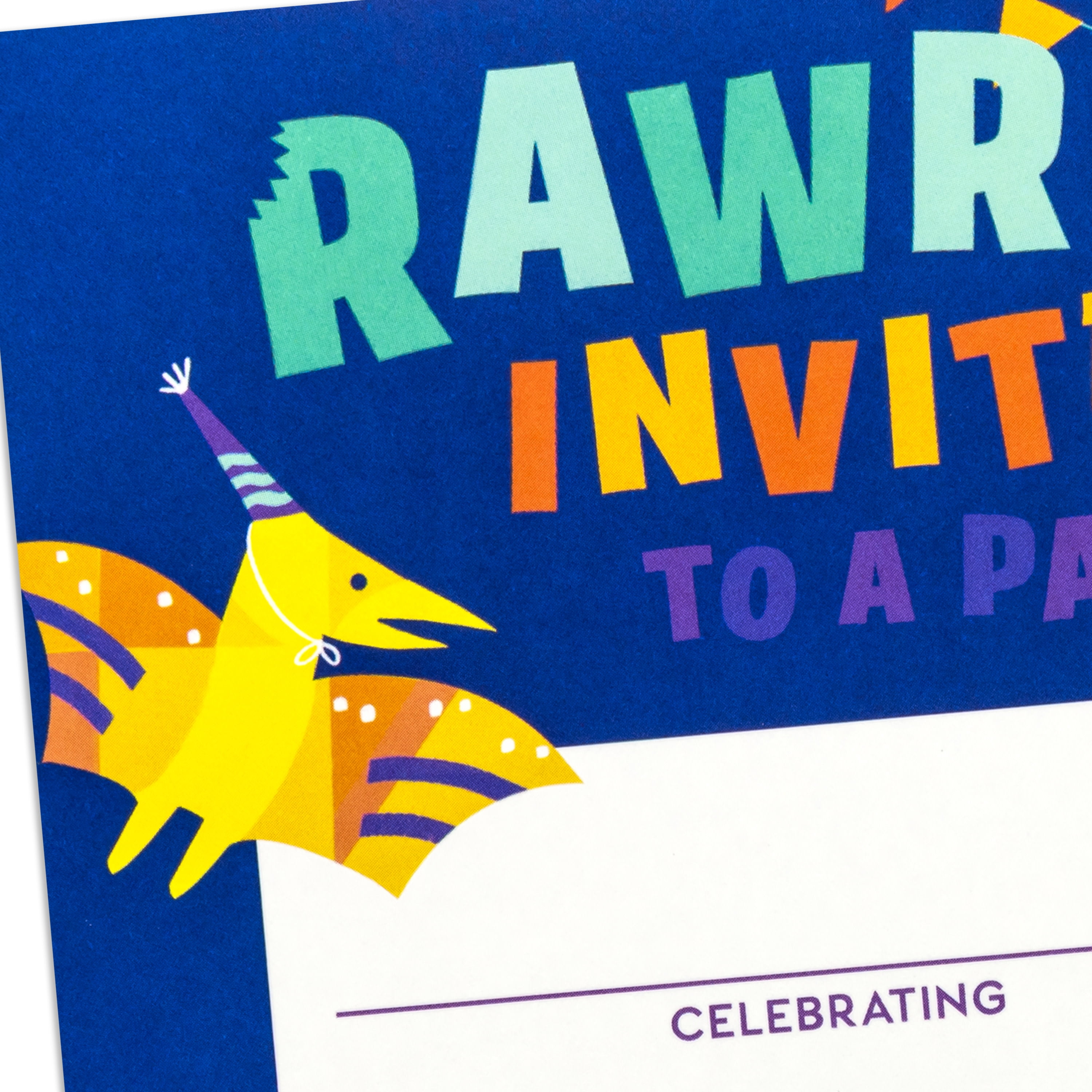 Hallmark Fill-in-the-Blank Kids Party Invitations (Dinosaur Party), Pack of 10