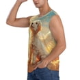 thumbnail image 2 of Disketp Sunshine Golden Cloud Dog Sleeveless Tshirts for Men, Muscle Shirts for Men Dry Fit Tank Top-Medium, 2 of 5