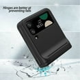 thumbnail image 4 of for Samsung Galaxy Z Flip 4 Frosted Case Cover, Heavy Duty Card Slot Slim Hard Rugged Hinge Covered Case Hinge Protective Full Coverage Case Armor for Samsung Galaxy Z Flip 4 5G, Black, 4 of 7