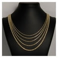 thumbnail image 2 of Rope Chain Necklace 14K Yellow Gold, Adult Unisex, ALL SIZES - Goldum NYC, 2 of 10