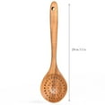 thumbnail image 2 of WEIWEIGG Natural Teakwood Stirring Spoon, Non-Stick Wooden Spatula with Comfort Grip, Heat-Resistant Kitchen Utensil for Sauteing/Stirring & Restaurant-Grade Use, 2 of 2