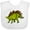 AA-White, variant on Inktastic Smiling Stegosaurus Boys or Girls Baby Bib