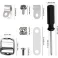 thumbnail image 3 of YQHWQ Universal Helmet Hardware Kit R-Piece Helmet Repair Kit Shape Football Visor Clip Rubber Washer Screws with Nuts Screwdriver Chin Strap Adapter For Softball Baseball, 3 of 5