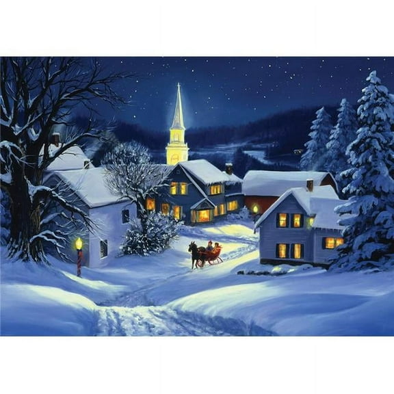 Christmas Steeple Christmas Card - Set of 15 by Vermont Christmas Company