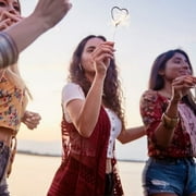 Wedding Sparklers - Heart Shaped Party Sparklers - 36 Count