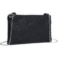 thumbnail image 6 of Women's Shiny Mini Rhinestone Square Bag Sparkle Clutch Purse Wedding Evening Party Handbags, 6 of 7