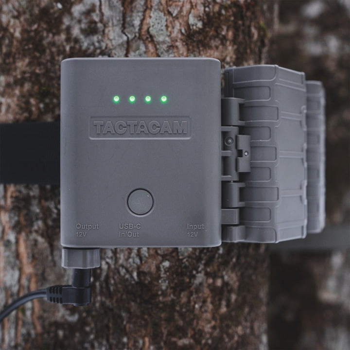 Reveal by Tactacam Battery Belt – High-Capacity External Battery Pack for Cellular Trail Cameras, Tree-Mounted Power System for Hunting & Wildlife Monitoring & Cameras