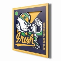 YTF NCAA Notre Dame Fighting Irish 3D Logo Series Wall Art 12X12