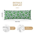 thumbnail image 3 of Gaeub Leopard print St. Patrick's Day Printed Long Body Pillowcase Envelope Closure 1 Pack Wrinkle for Night Sweats - 20x54 in, 3 of 8