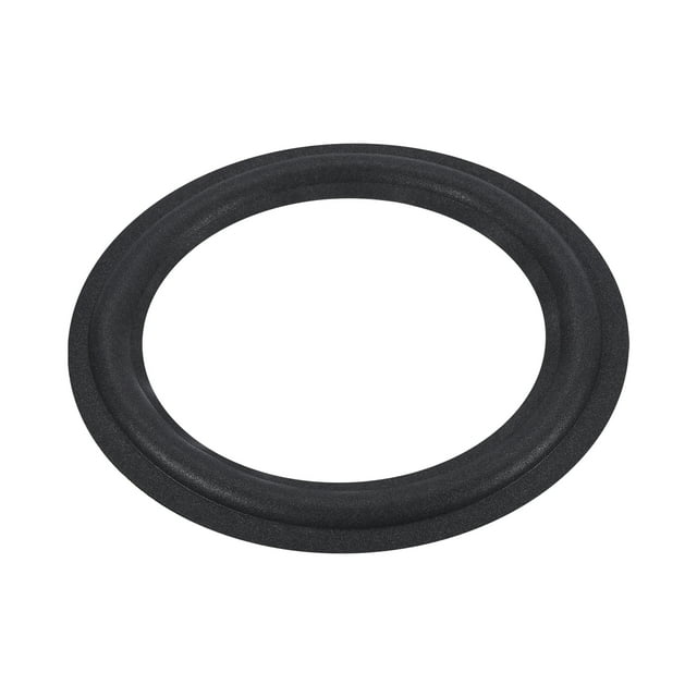 Unique Bargains Rubber Speaker Foam Edge Surround Rings 8 Inch 132mm x 195mm Subwoofer Rings for Repair or DIY Black 1 Pcs